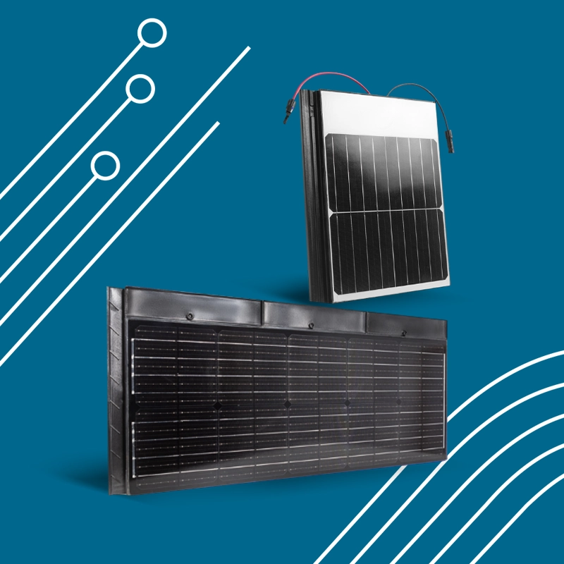 Telhas plásticas fotovoltaicas da Forte Plásticos.