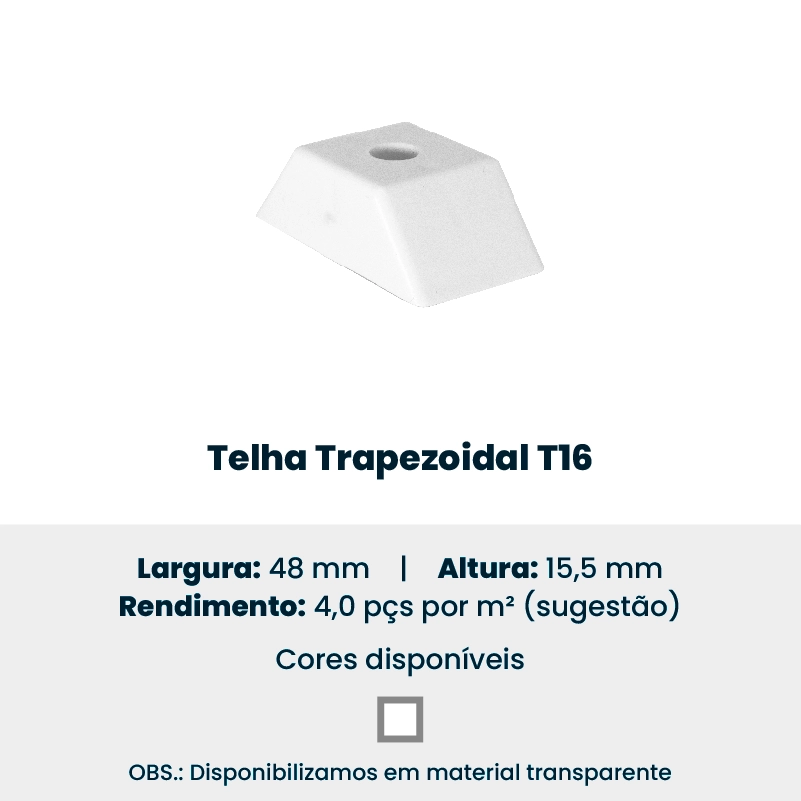 Produto da Forte Plásticos: telha trapezoidal T16.