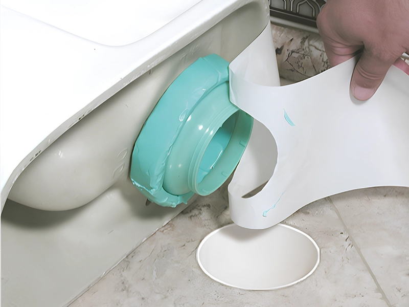 Anel de vedação para vaso sanitário.