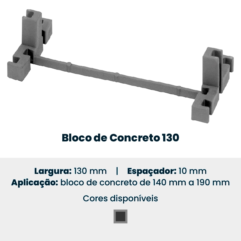 Produto da Forte Plásticos: bloco de concreto 130.