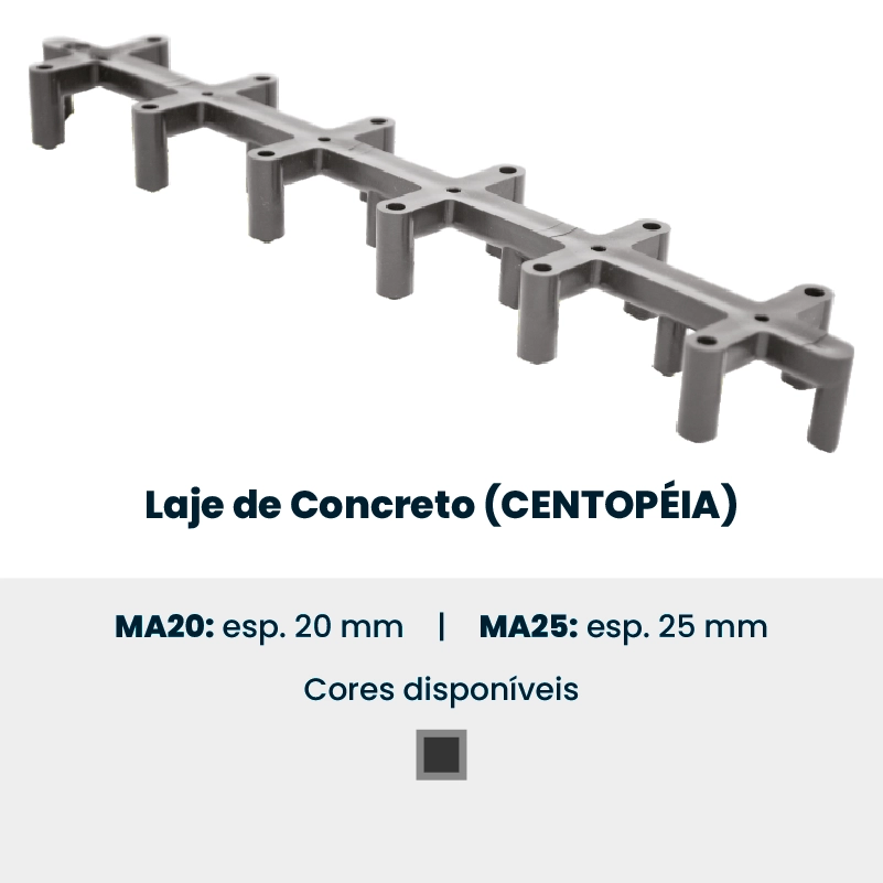 Produto da Forte Plásticos: laje de concreto (centopéia)