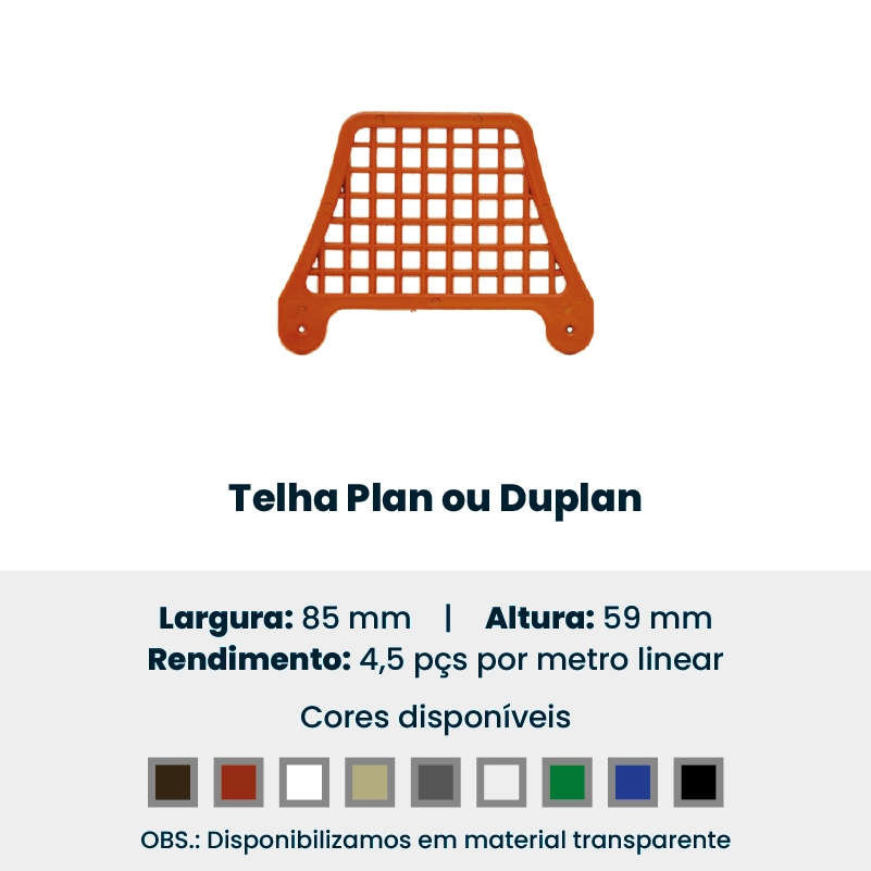 Produto da Forte Plásticos: telha plan ou duplan.