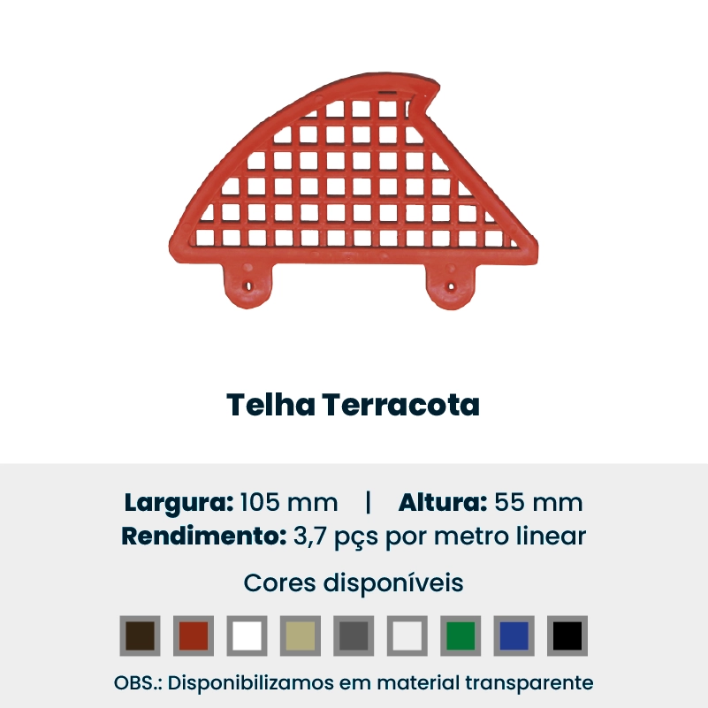 Produto da Forte Plásticos: telha terracota
