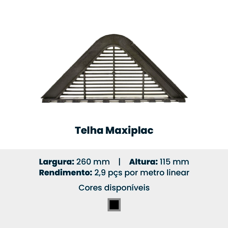 Produto da Forte Plásticos: telha Maxiplac.